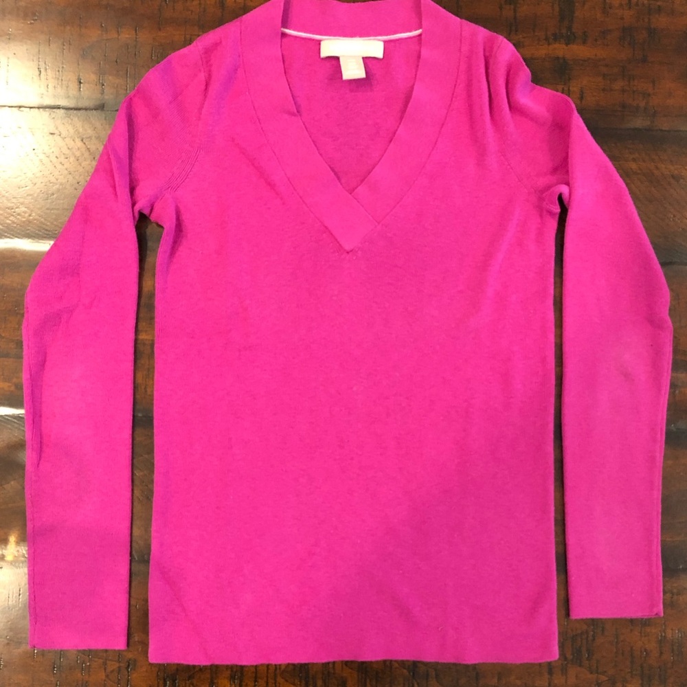 Banana Republic V Neck Sweater Pink XSP